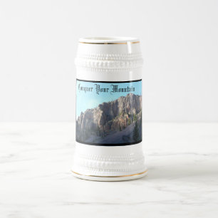 Conquer Your Mountain Beer Stein