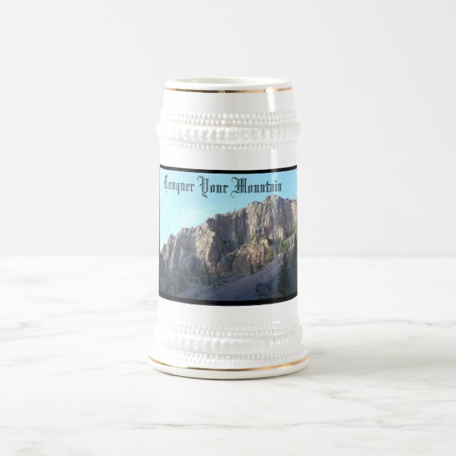 Conquer Your Mountain Beer Stein (Center)