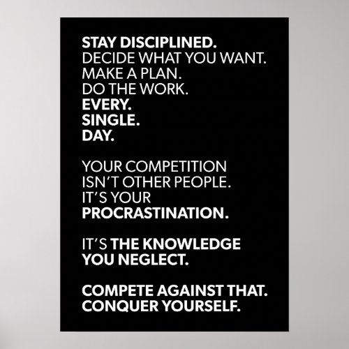 Conquer Yourself _ Motivational Poster