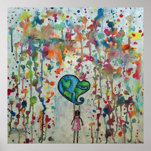 Conquering Chaos Love Abstract Poster (Front)