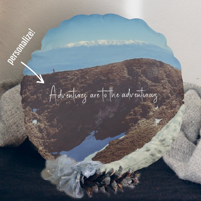 Conquering the Summit Round Pillow (Creator Uploaded)