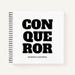 CONQUEROR Christianl Notebook