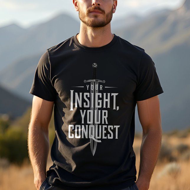 Conquest & Insight Bold Inspirational  T-Shirt (Creator Uploaded)