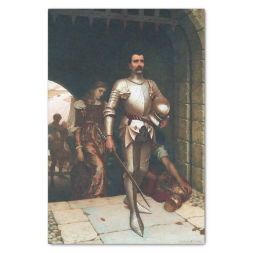 Conquest Victorious Knight in the Middle Ages Tissue Paper