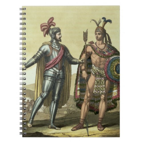 Conquistador with a Native American Chief colour Notebook