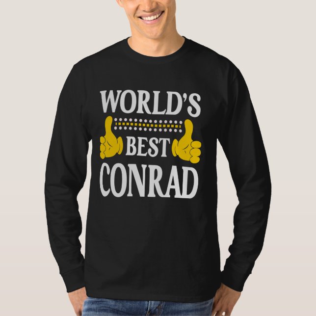 Conrad Surname Team Family Last Name World's Best  T-Shirt (Front)