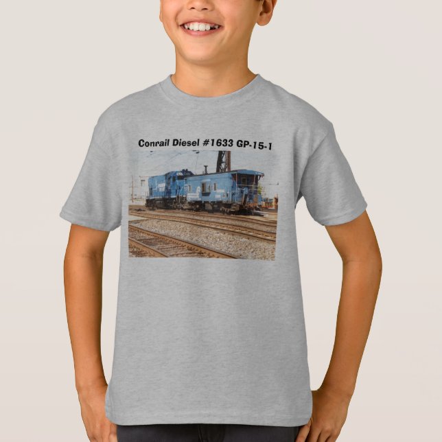Conrail Diesel #1633 GP-15-1 T-Shirt (Front)