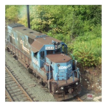 Conrail Diesel # 1644   Built By Emd In 1979 Poste Acrylic Print by stanrail at Zazzle