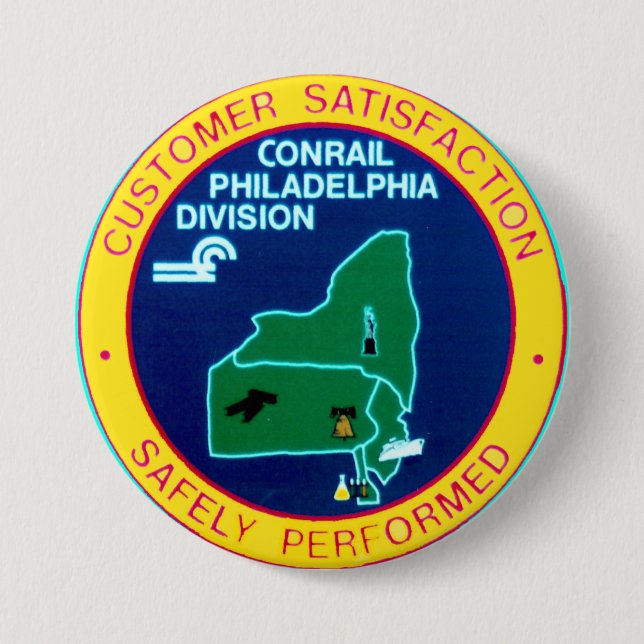 Conrail Philadelphia Division  Button (Front)