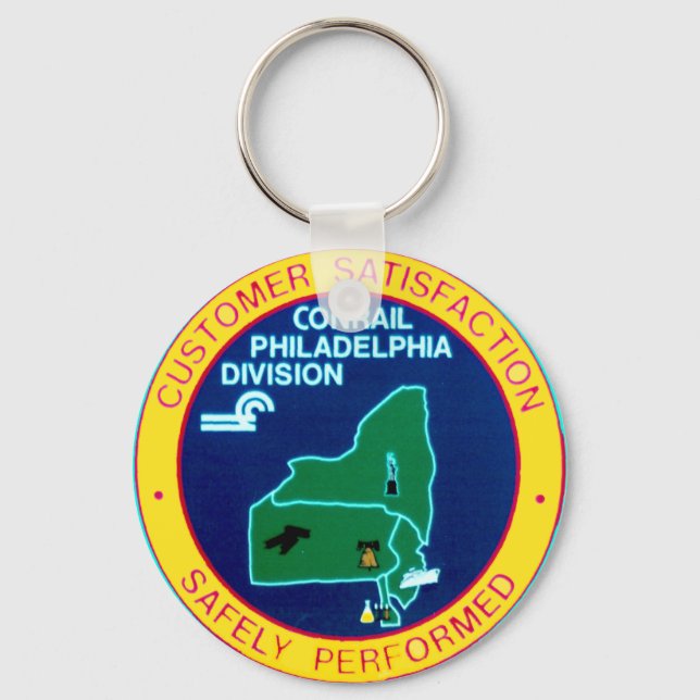 Conrail Philadelphia Division Keychain (Front)