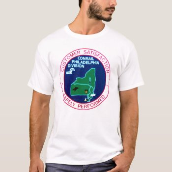 Conrail Railroad Philadelphia Division T-shirt by stanrail at Zazzle