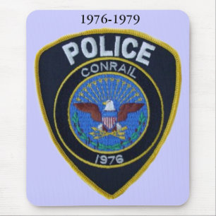 Conrail Railroad Police Patch Mousepad