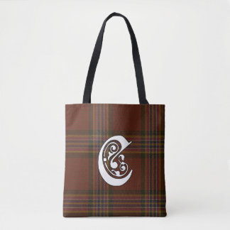 Conroy Clan Tartan Monogram Tote Bag