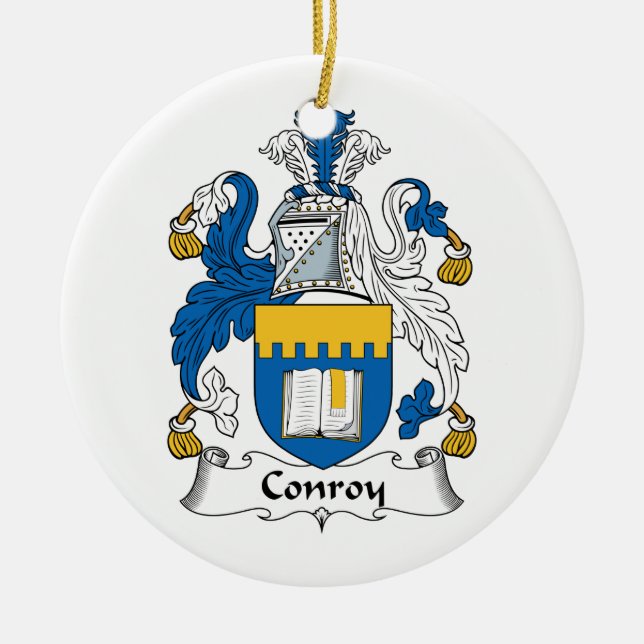 Conroy Family Crest Ceramic Ornament (Front)
