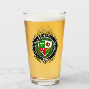 Conroy/O'Conry Irish Shield Beer Glass