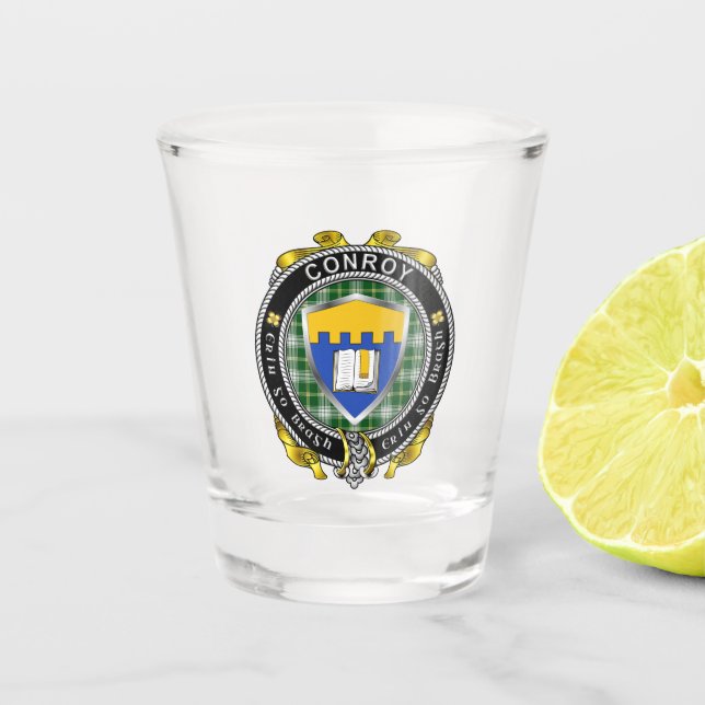Conroy/O'Mulconroy Irish Shot Glass (Front)
