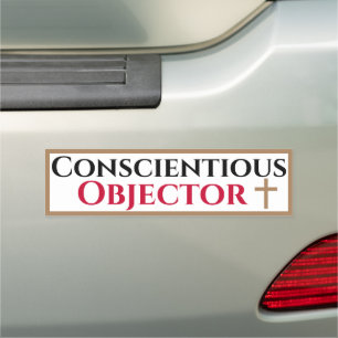 Conscientious Objector  Car Magnet