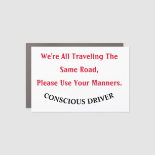 Conscious Driver Car Magnet