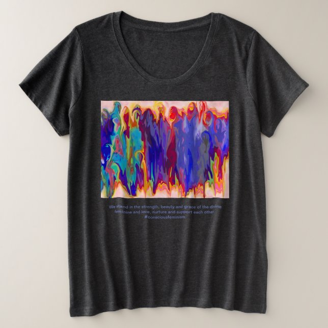 consciousfeminism plus size T-Shirt (Design Front)