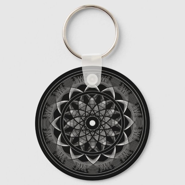 Consciousness - Sacred Geometry Mandala Keychain (Front)