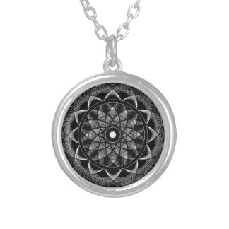 Consciousness - Sacred Geometry Mandala Silver Plated Necklace