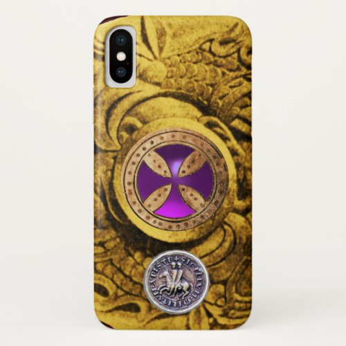 CONSECRATION CROSS AND SEAL OF THE KNIGHTS TEMPLAR iPhone XS CASE