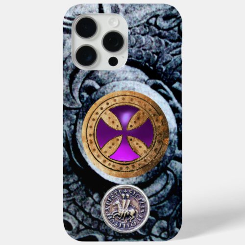 CONSECRATION CROSS AND SEAL OF THE KNIGHTS TEMPLAR iPhone 15 PRO MAX CASE