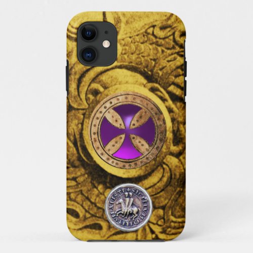 CONSECRATION CROSS AND SEAL OF THE KNIGHTS TEMPLAR iPhone 11 CASE