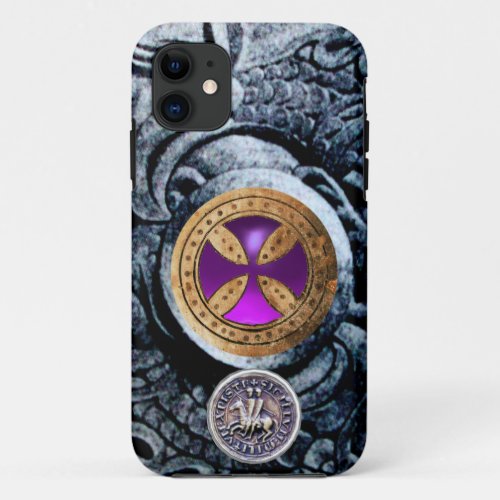 CONSECRATION CROSS AND SEAL OF THE KNIGHTS TEMPLAR iPhone 11 CASE