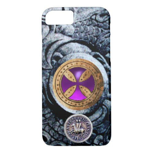 CONSECRATION CROSS AND SEAL OF THE KNIGHTS TEMPLAR iPhone 87 CASE