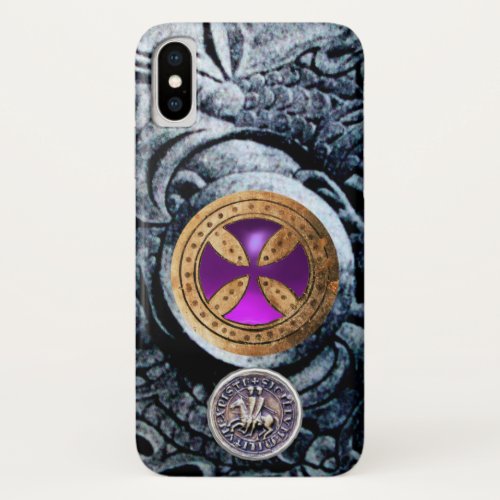 CONSECRATION CROSS AND SEAL OF THE KNIGHTS TEMPLAR iPhone X CASE