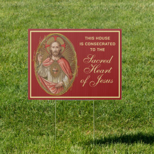 Consecration House Sacred Heart of Jesus Sign