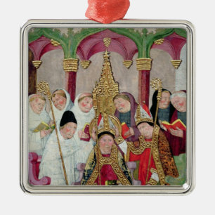 Consecration of a Bishop, Valencian School Metal Ornament