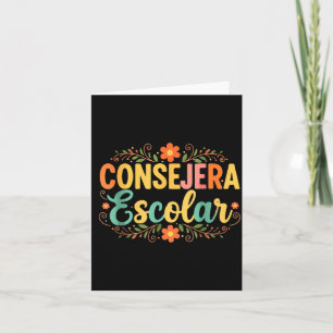 Consejera escolar school counselor men women card