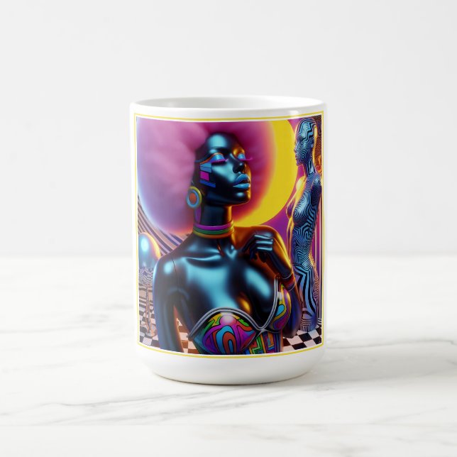 Consensual Sentry Ken Gage Fantasy Vaporwave Coffee Mug (Center)