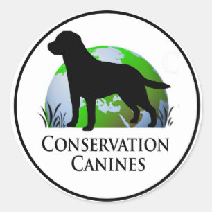 Conservation Canine Decal Classic Round Sticker