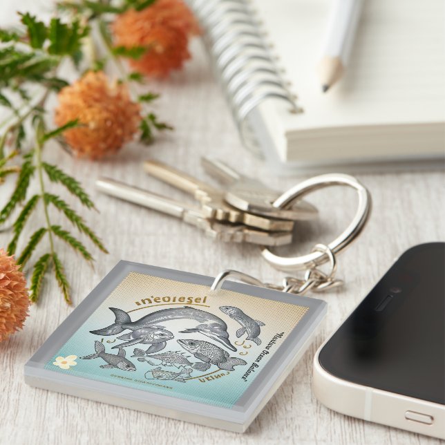"Conservation Currents" Keychain (Front Right)