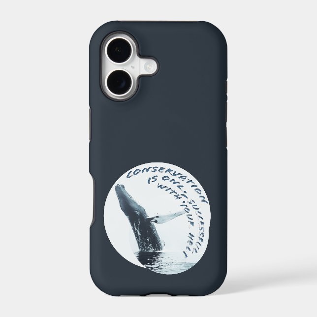 Conservation Is Only Successful With Your Help Iphone Case (Back)