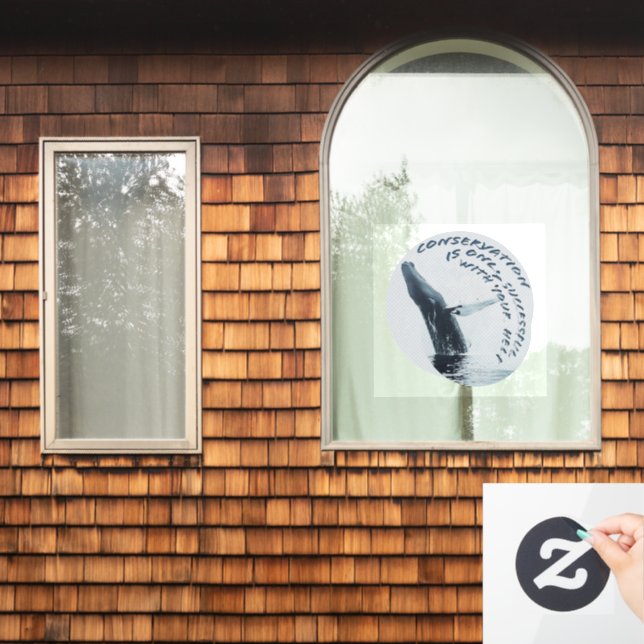 Conservation Is Only Successful With Your Help Window Cling (Home Window)