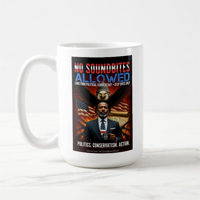 Conservatism Like Coffee - Black! Mug (Left)