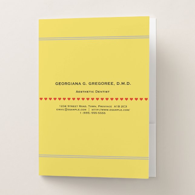 Conservative Aesthetic Dentist Pocket Folder (Front)