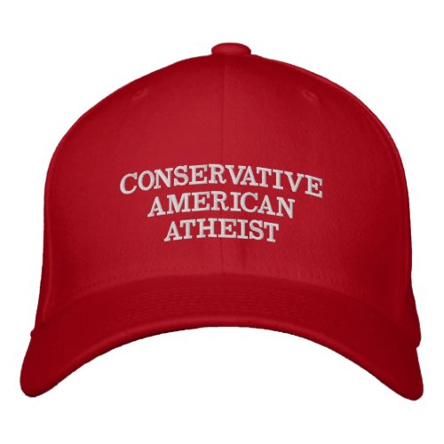 Conservative American Atheist Red Hat