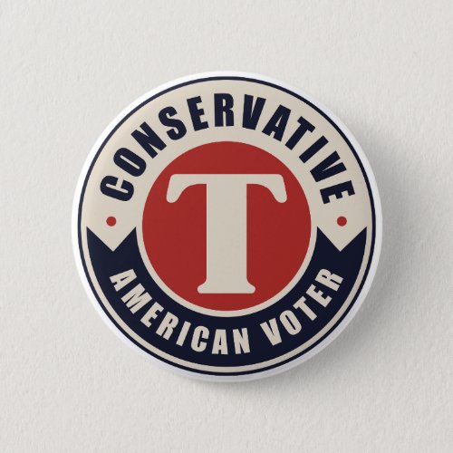 Conservative American Voter Button