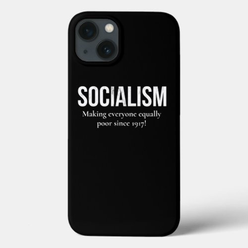 Conservative Anti Socialism Anti Marx  iPhone 13 Case