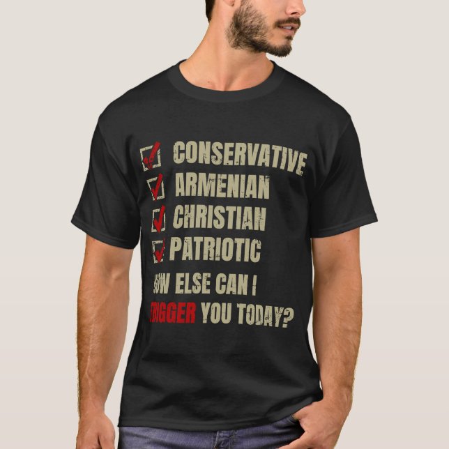 Conservative Armenian Christian Patriotic T-Shirt (Front)