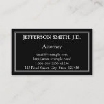 [ Thumbnail: Conservative Attorney Business Card ]