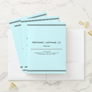Conservative Attorney Pocket Folder