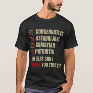 Conservative Azerbaijani Christian Patriotic T-Shirt