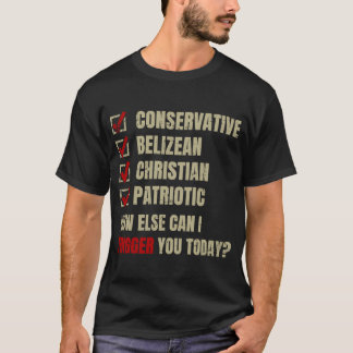 Conservative Belizean Christian Patriotic T-Shirt