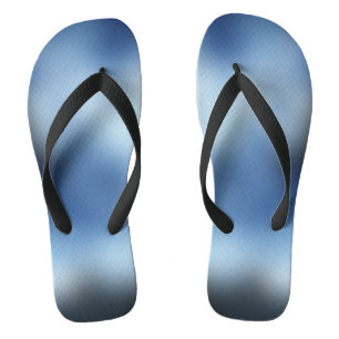 Conservative Blue Custom Created Flip Flops